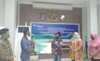 Penyerahan Simbolis Santunan Kematian BPJS